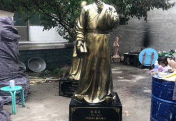 杭州白居易仿铜雕像经典中国古代诗人的艺术再现