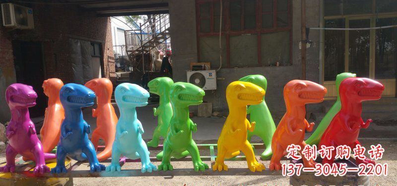 杭州玻璃钢制作的恐龙雕塑精美而又耐久