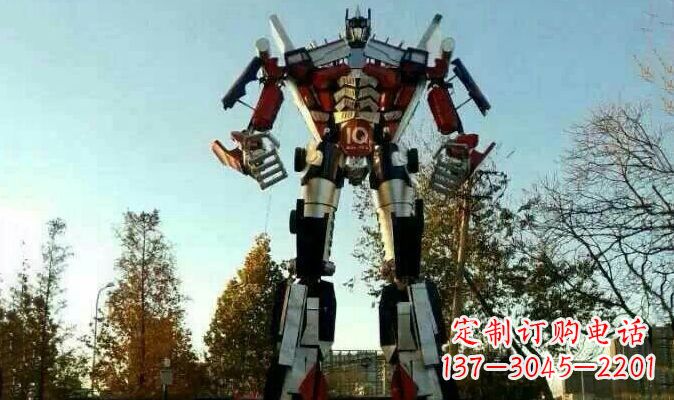 杭州不锈钢变形金刚卡通雕塑