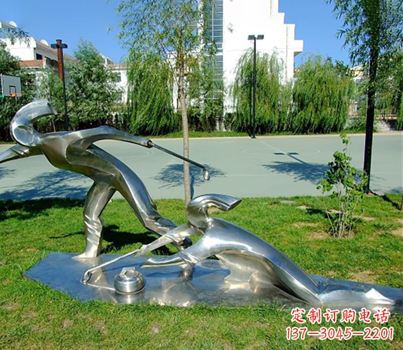 杭州不锈钢冰壶雕塑艺术与实用的完美结合