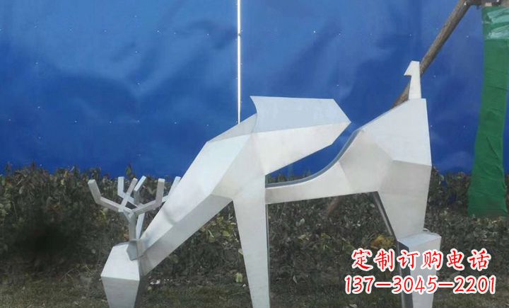 杭州梅花鹿不锈钢不规则雕塑的传奇