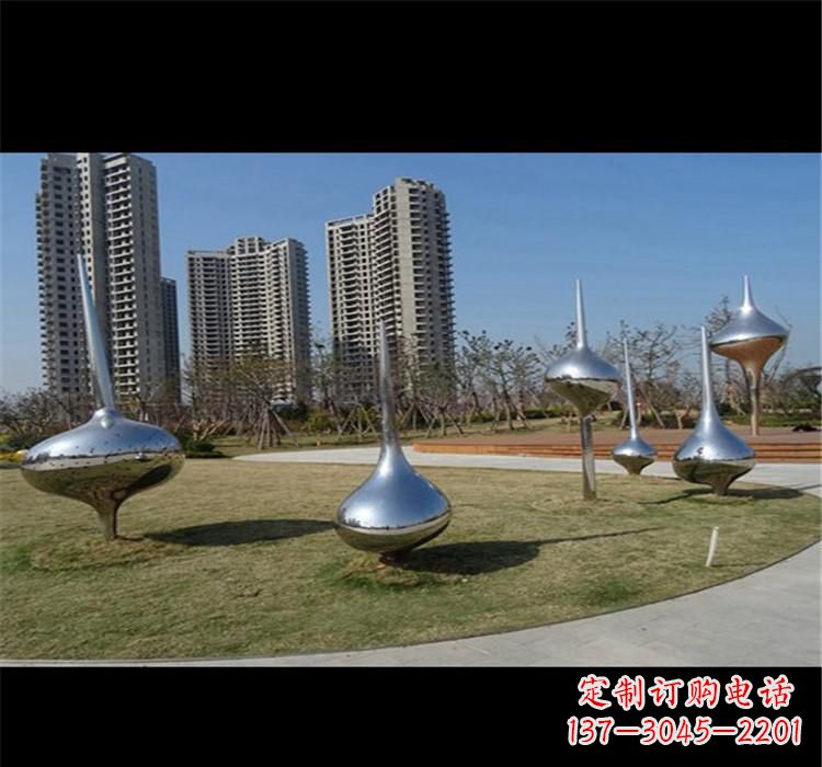 杭州不锈钢城市水滴雕塑唤醒城市的灵魂