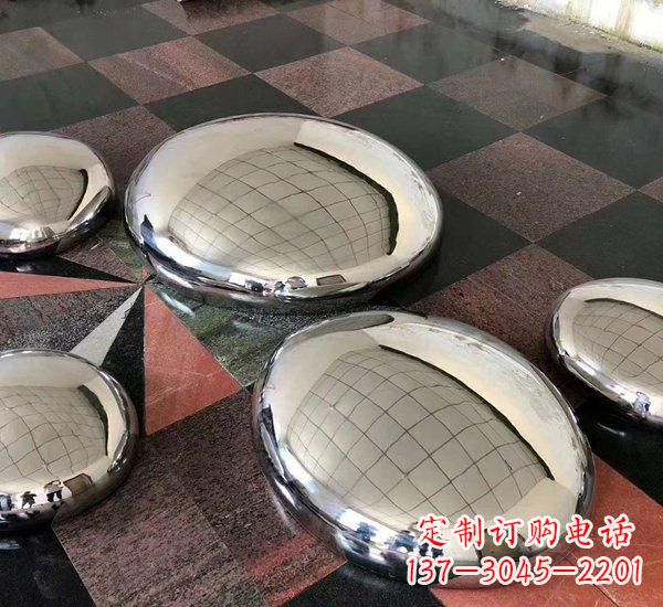 杭州精致的不锈钢鹅卵石雕塑