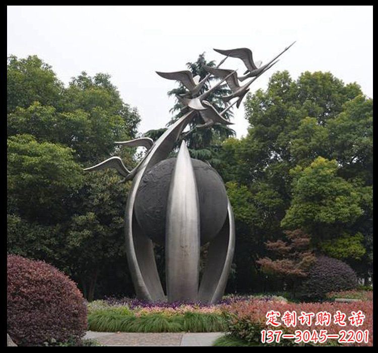 杭州不锈钢天鹅雕塑