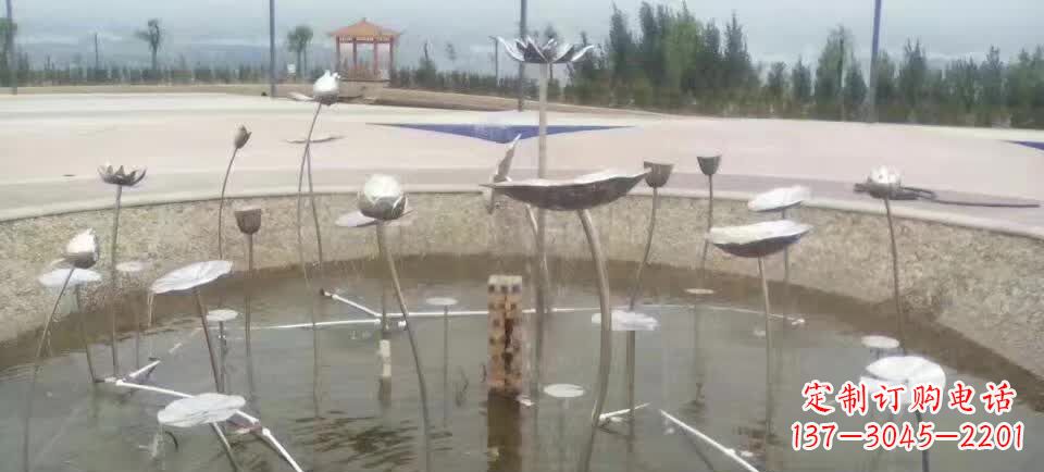 杭州精美不锈钢荷花雕塑