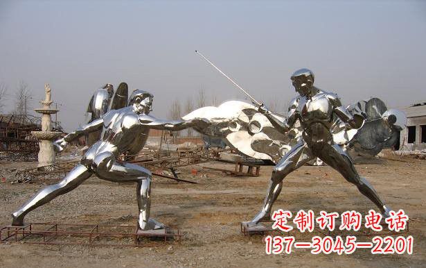 杭州不锈钢雕刻的运动员雕塑