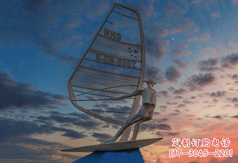 杭州不锈钢帆船雕塑——象征着美丽的梦想