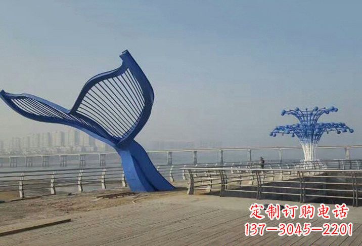 杭州不锈钢鲸鱼雕塑
