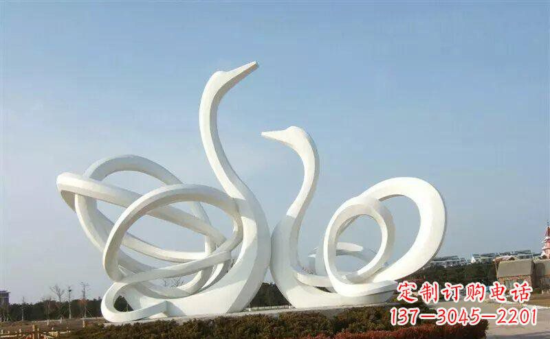 杭州不锈钢制作的天鹅雕塑