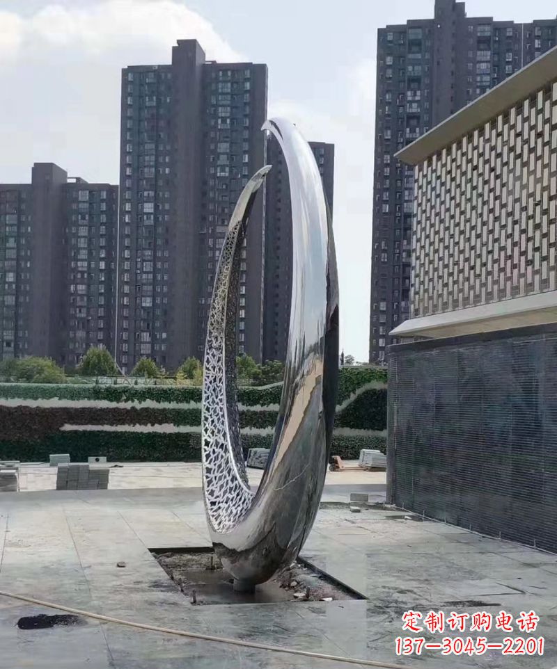 杭州精美不锈钢月亮雕塑