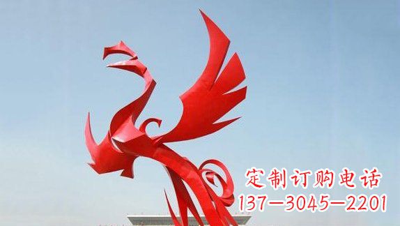 杭州不锈钢凤凰雕塑