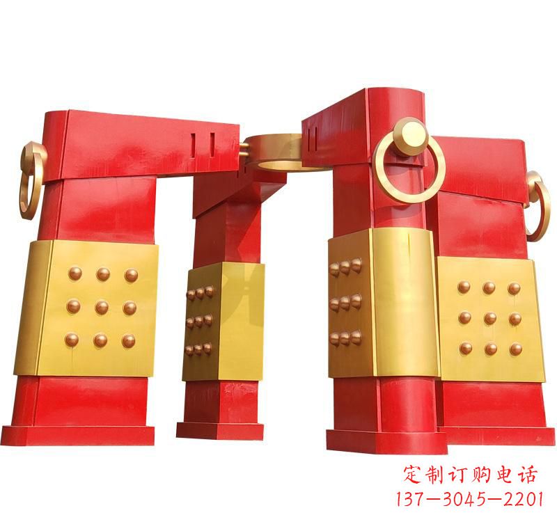 杭州不锈钢大型拱门雕塑——传承文化精髓