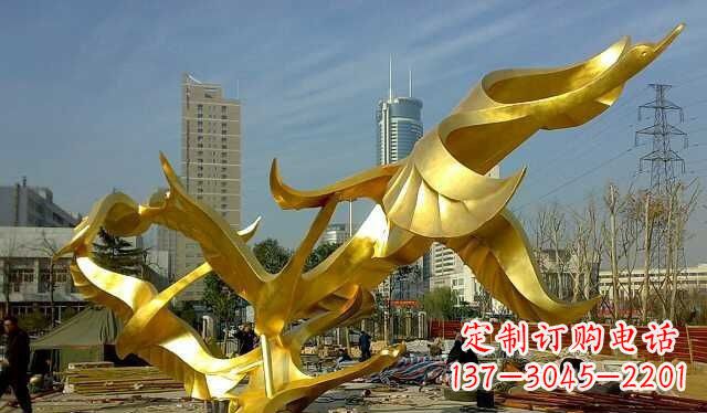 杭州不锈钢大雁雕塑——一件传承中华文化的艺术杰作