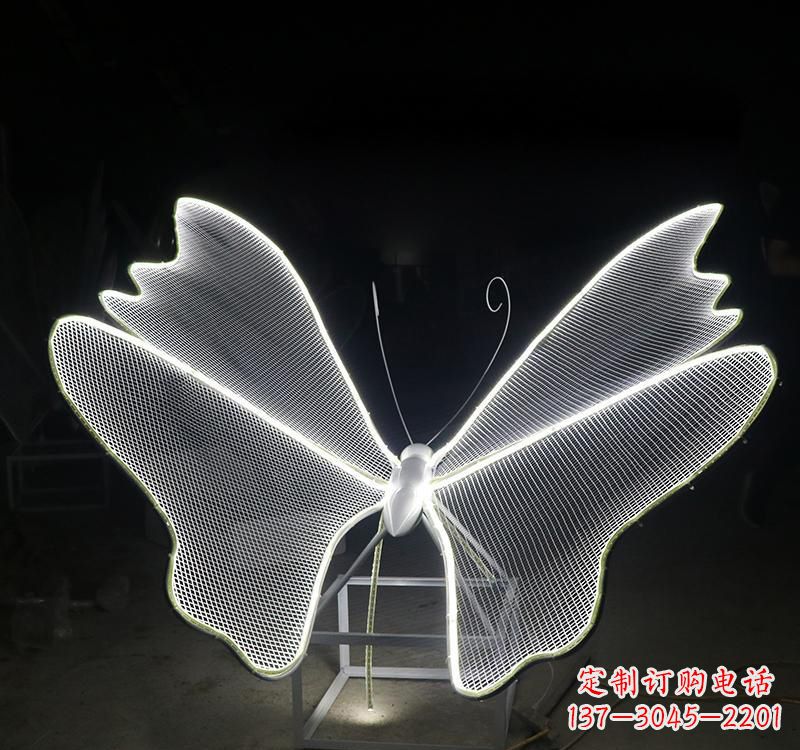 杭州不锈钢灯饰蝴蝶雕塑