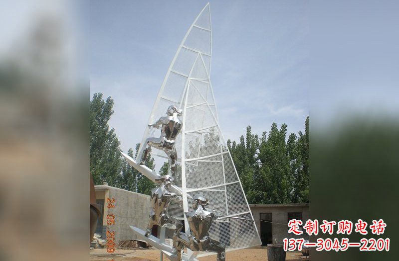 杭州不锈钢帆船比赛雕塑