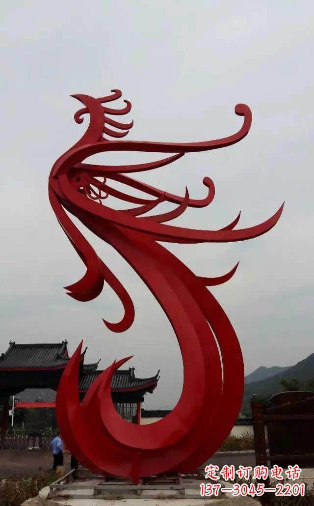 杭州凤凰雕塑象征着和平与繁荣