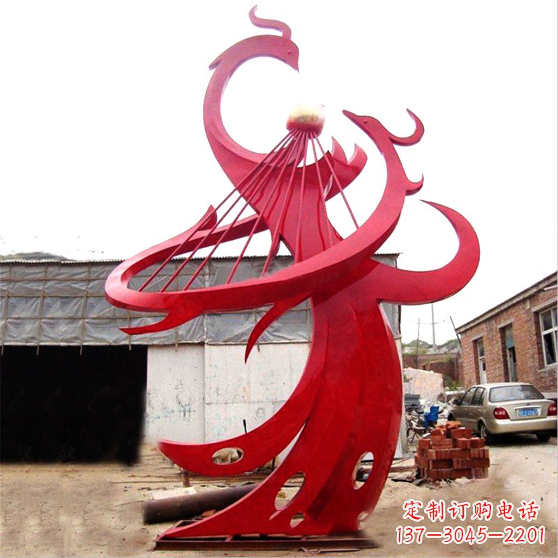 杭州不锈钢凤凰景观雕塑