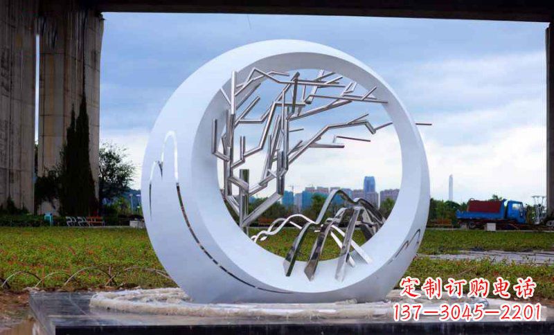 杭州不锈钢树枝雕塑艺术与环保的完美结合