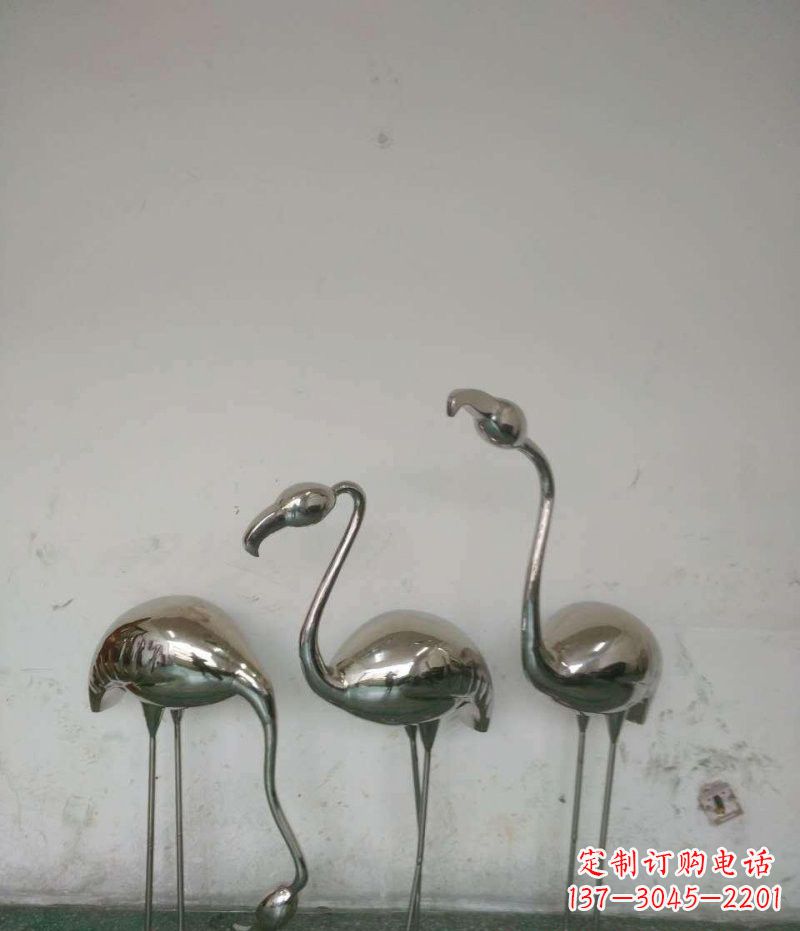 杭州不锈钢火烈鸟雕塑精美的艺术之作