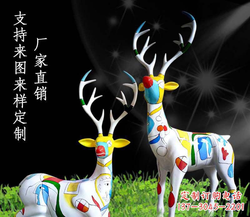 杭州不锈钢动物雕塑——小鹿
