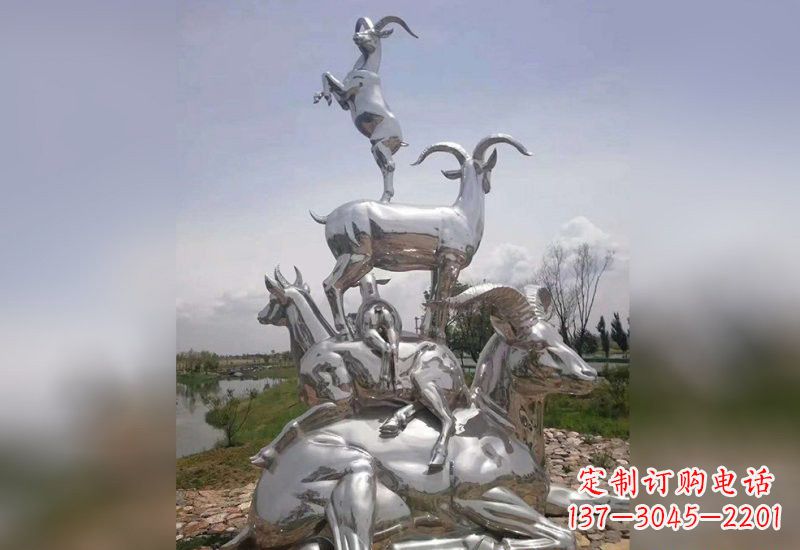 杭州不锈钢羊雕塑精美绝伦