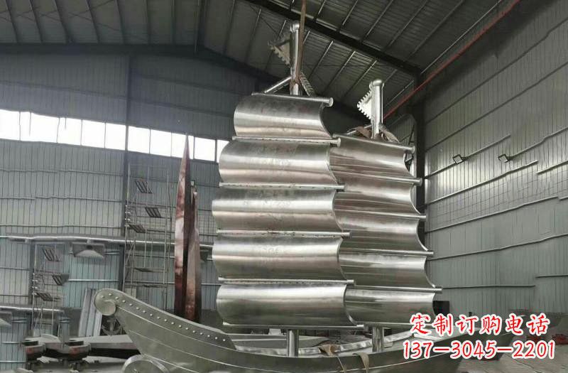 杭州不锈钢帆船雕塑海洋的象征