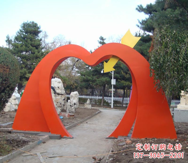 杭州不锈钢拱门雕塑给空间增添灵动之美