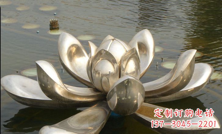 杭州不锈钢荷花雕塑艺术与自然的完美结合