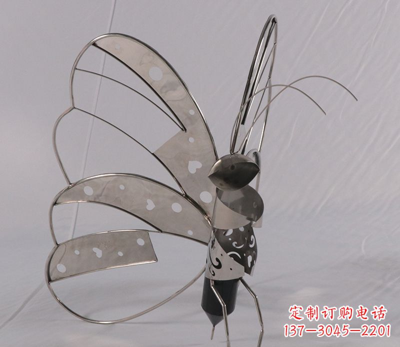 杭州不锈钢蝴蝶雕塑精美的艺术品