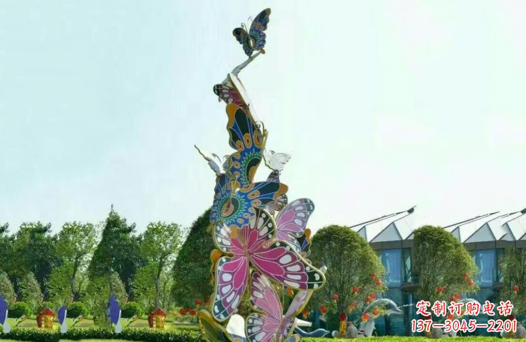 杭州不锈钢蝴蝶美丽的雕塑之美