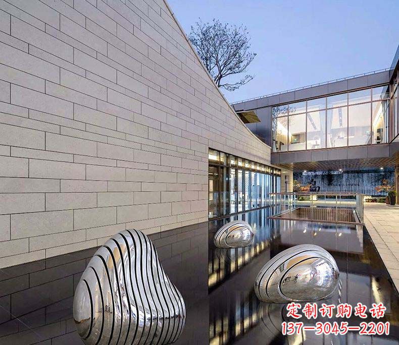 杭州不锈钢假山摆件雕塑