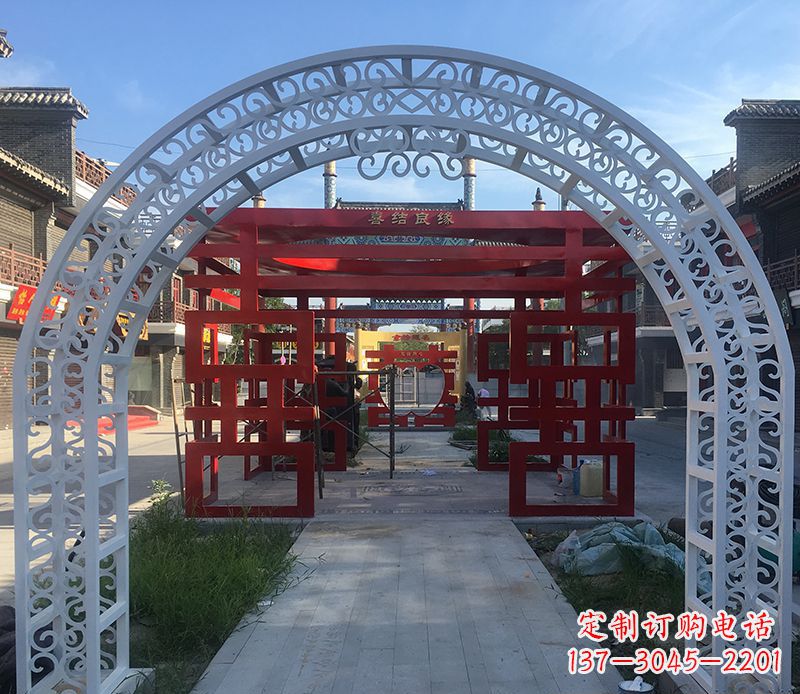 杭州不锈钢拱门雕塑——精美绝伦