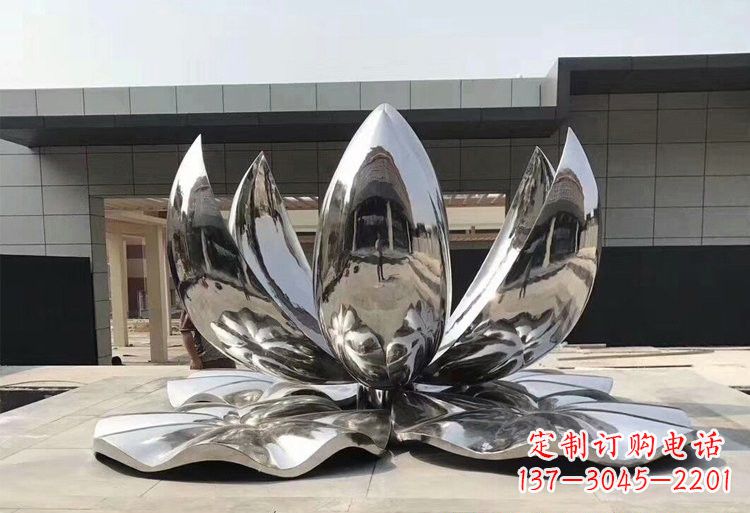 杭州不锈钢荷花雕塑