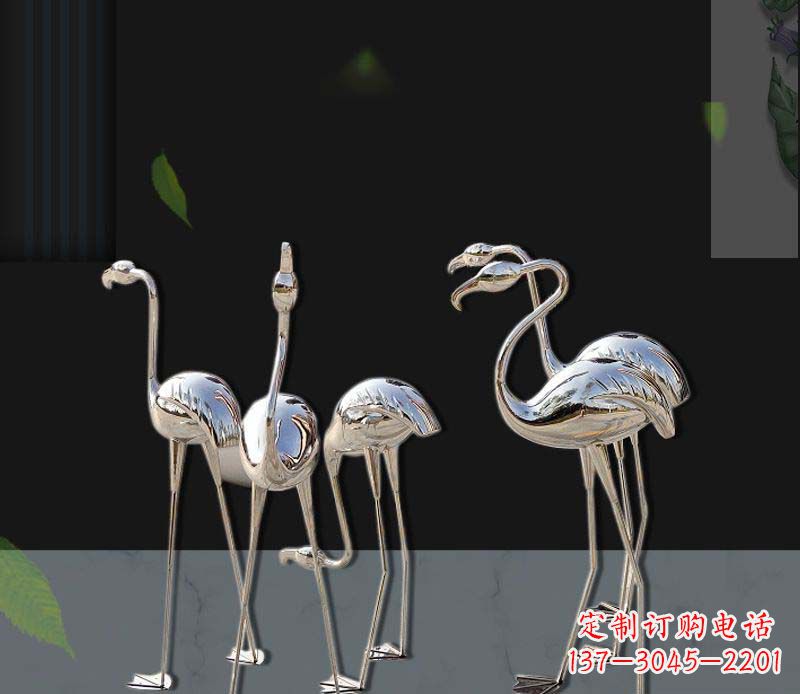 杭州非凡之美不锈钢火烈鸟雕塑