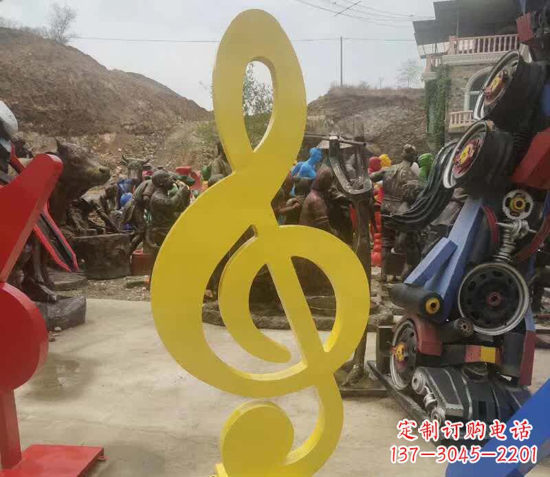 杭州不锈钢音符雕塑美丽而持久的艺术