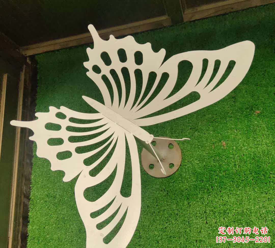 杭州不锈钢镂空蝴蝶雕塑灵动翩跹