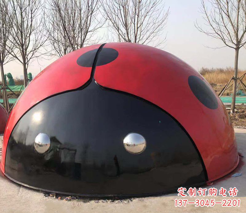 杭州不锈钢瓢虫雕塑精致的艺术之美