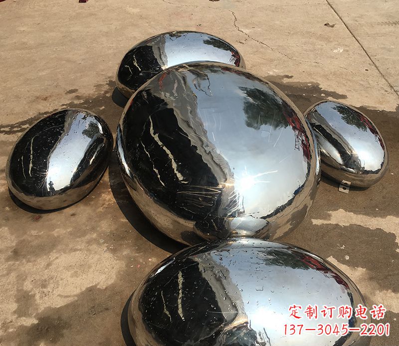 杭州精致灵动的不锈钢水滴雕塑