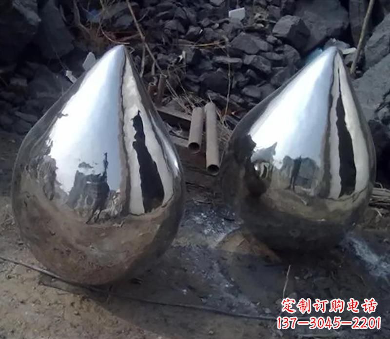 杭州不锈钢水滴景观雕塑