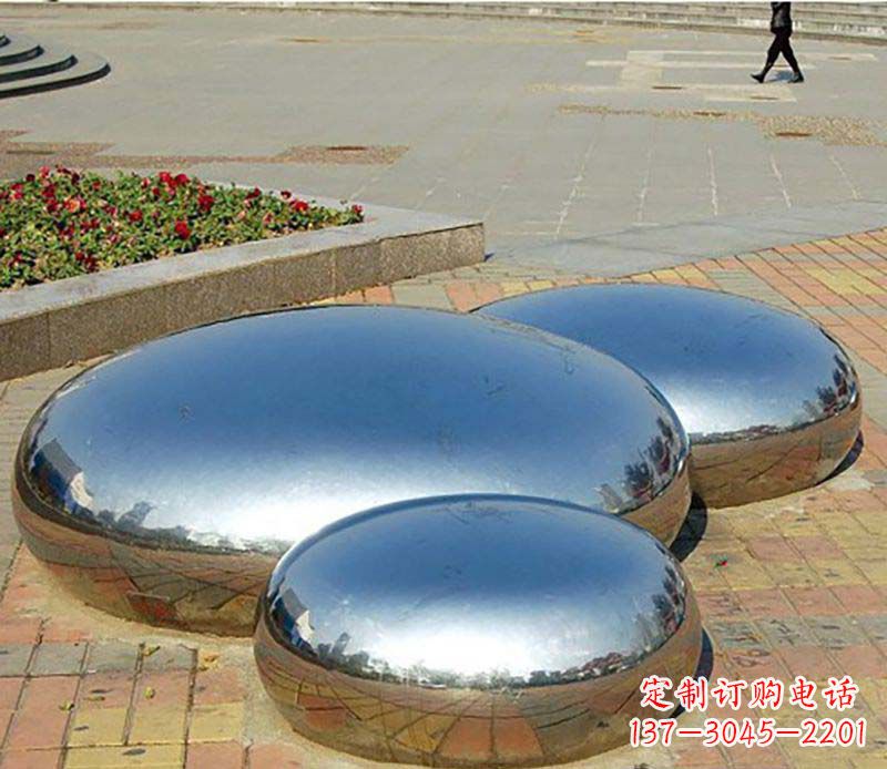 杭州不锈钢水滴校园雕塑