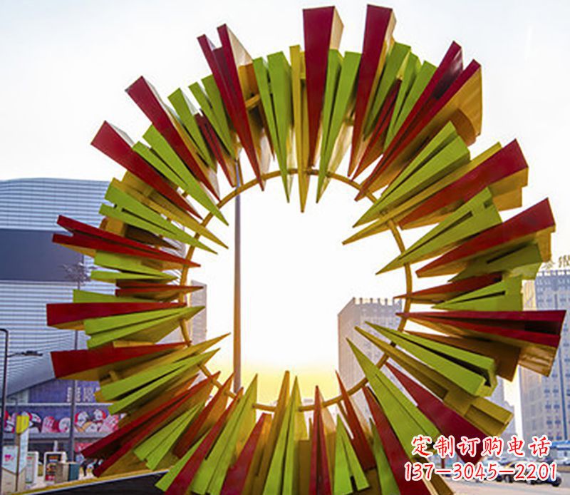 杭州绚烂太阳,精美不锈钢太阳花雕塑