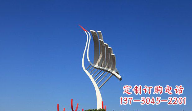 杭州不锈钢天鹅丹顶鹤仙鹤雕塑
