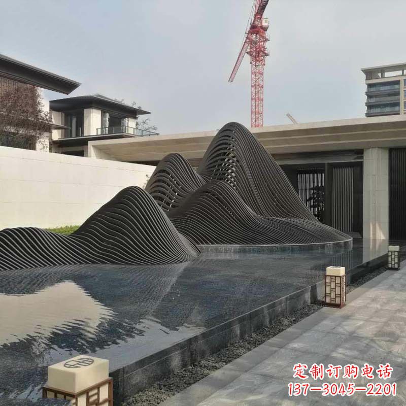 杭州不锈钢铁艺假山艺术性的美化