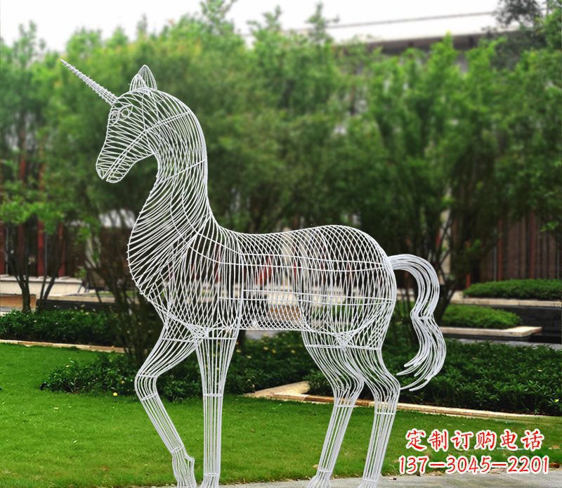 杭州不锈钢马雕精美艺术品