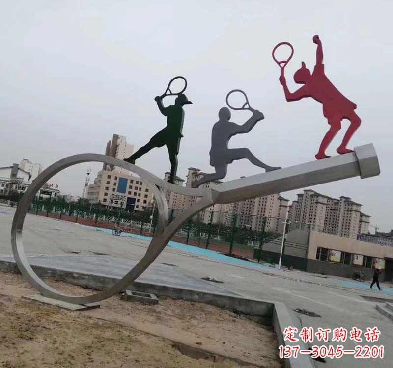 杭州不锈钢羽毛球雕塑