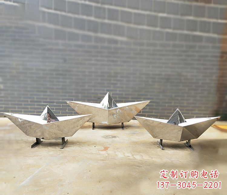 杭州不锈钢元宝雕塑 (2)