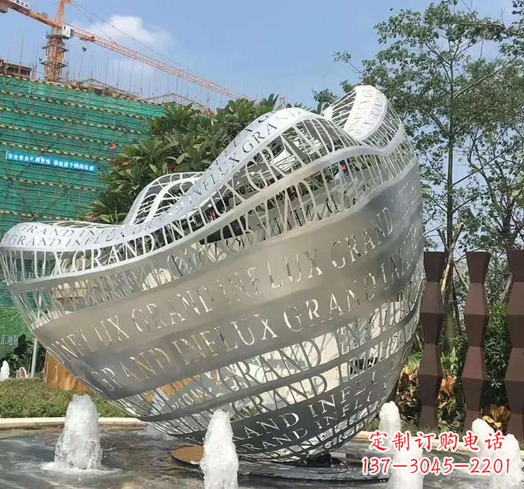杭州不锈钢元宝雕塑精致华贵的象征