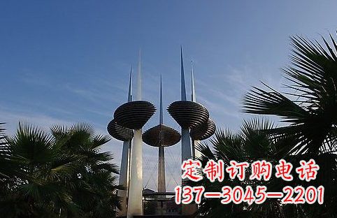 杭州不锈钢避雷针雕塑精致静谧的安全保护