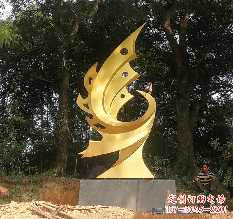 杭州不锈钢凤凰雕塑——彰显传统文化之美