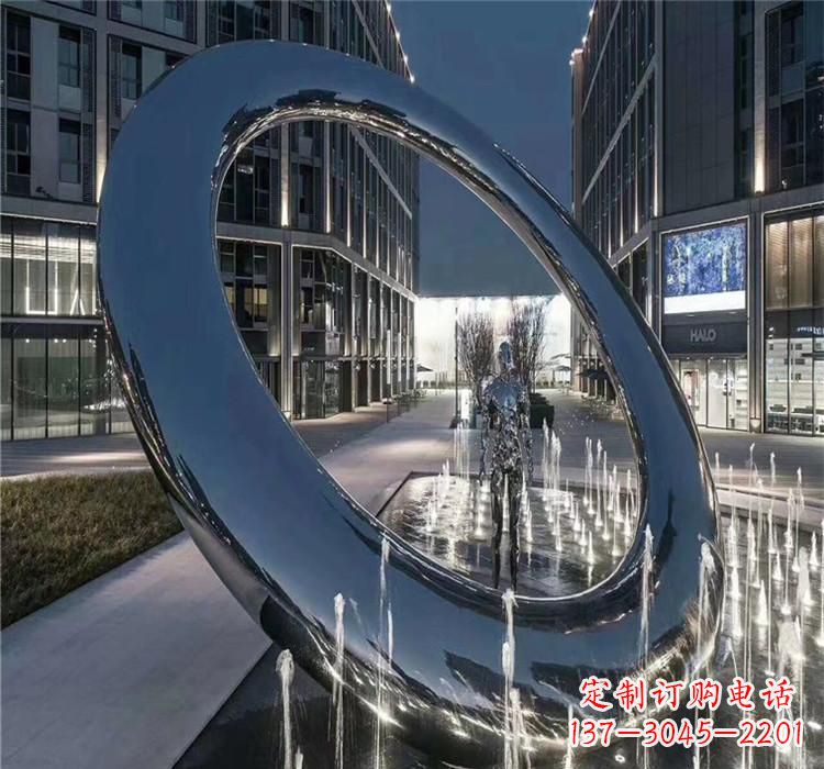 杭州圆环景观雕塑令人惊叹的视觉奇观